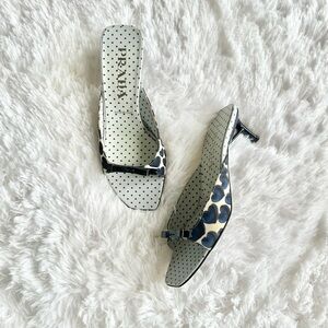 Vintage Prada SS200 Polka Dot Heart Kitten Heels